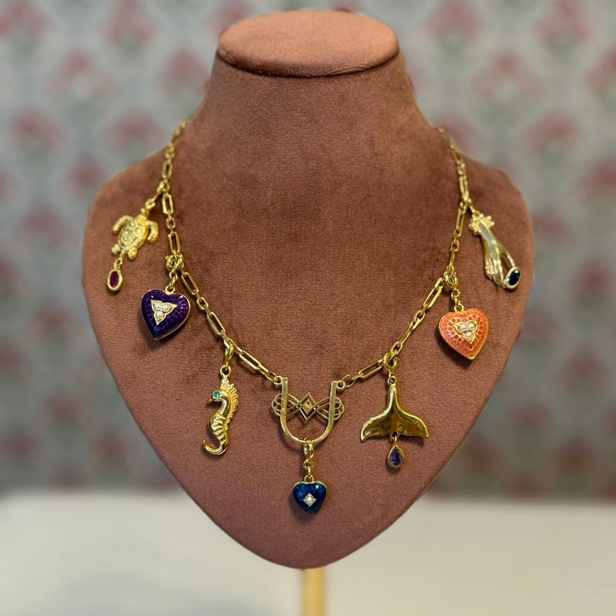 Uniqera Monogram Charm Collector Kolye (925 Ayar Gümüş)