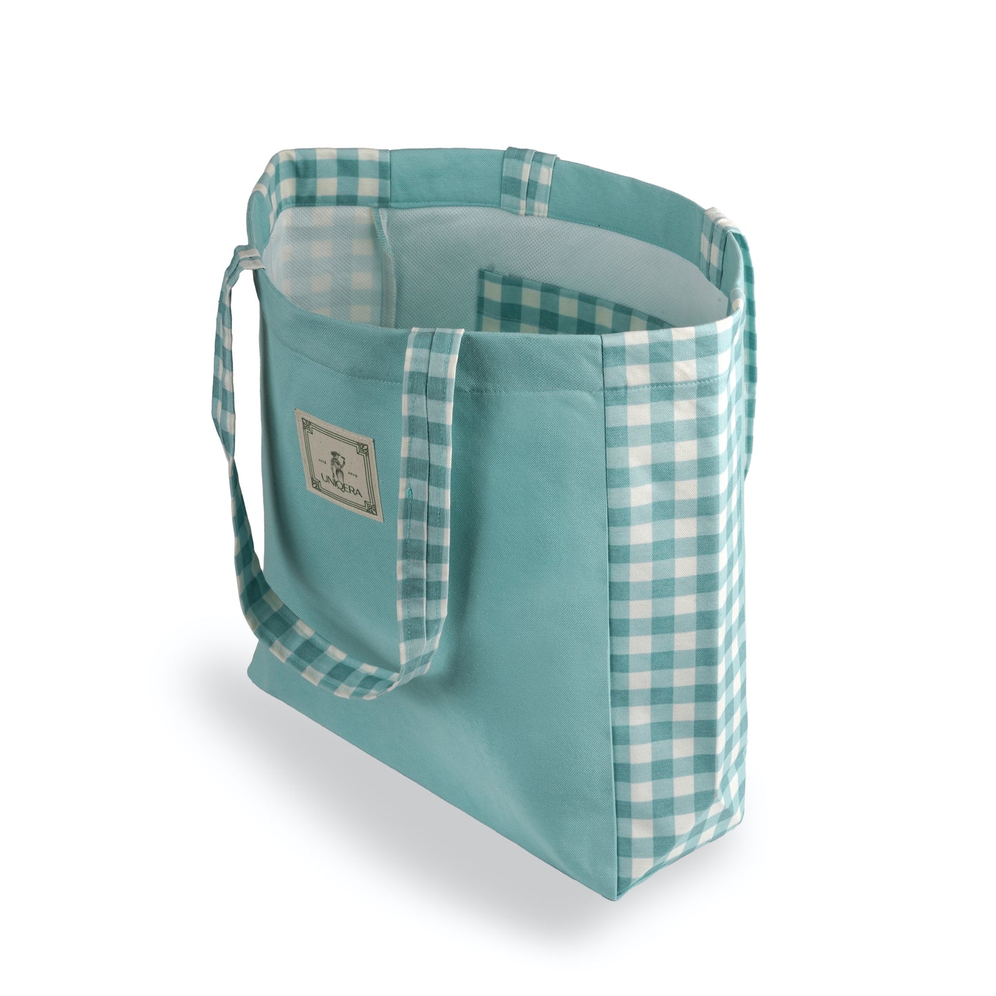 Mint Yeşil Pötikareli Çanta - Tote Bag Koleksiyonu