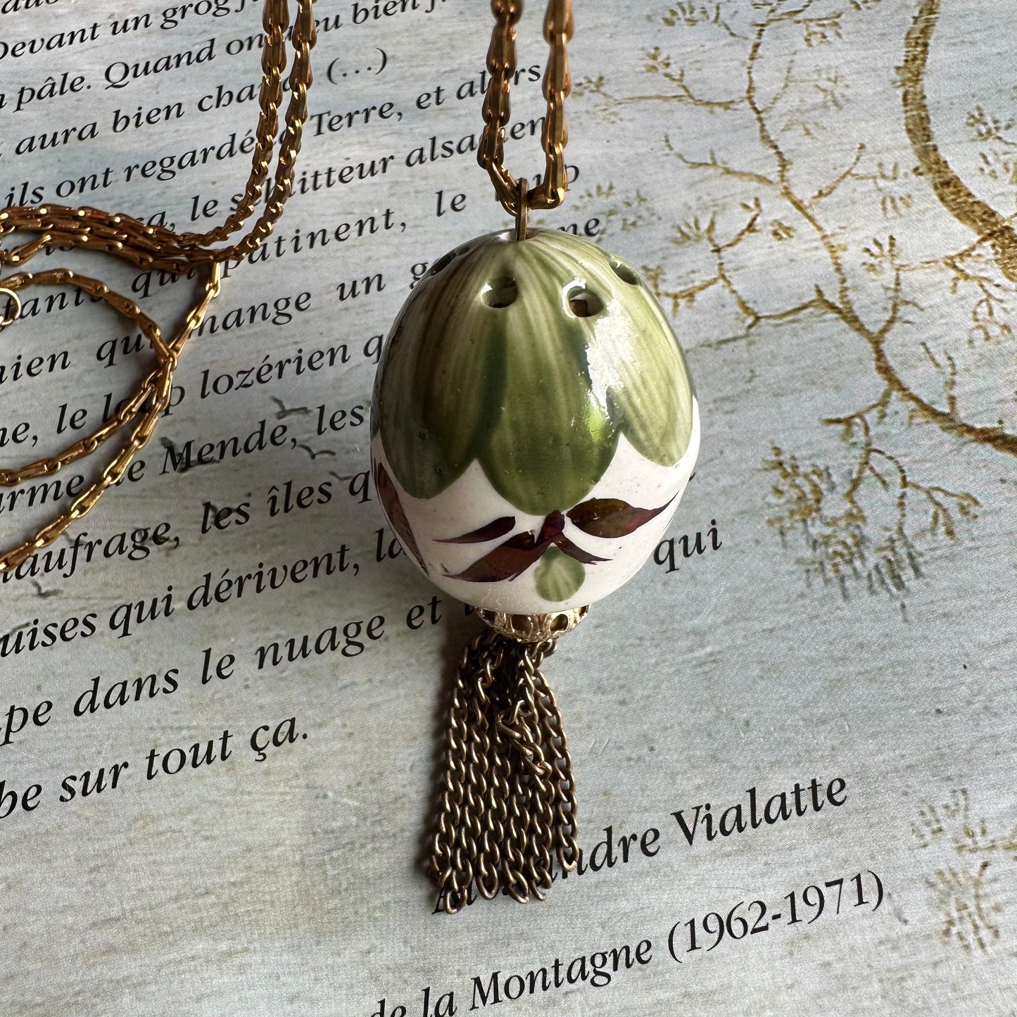 Vintage Pomander Kolye