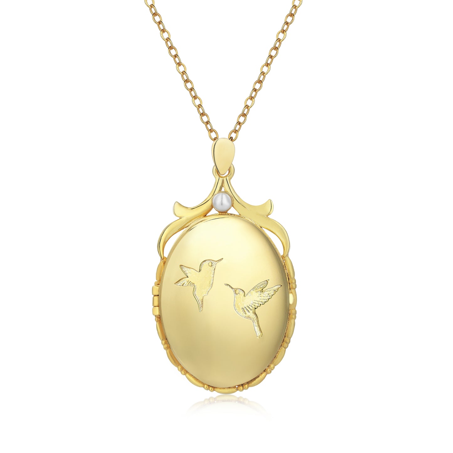 Kuş Locket Kolye - Artisan Koleksiyonu