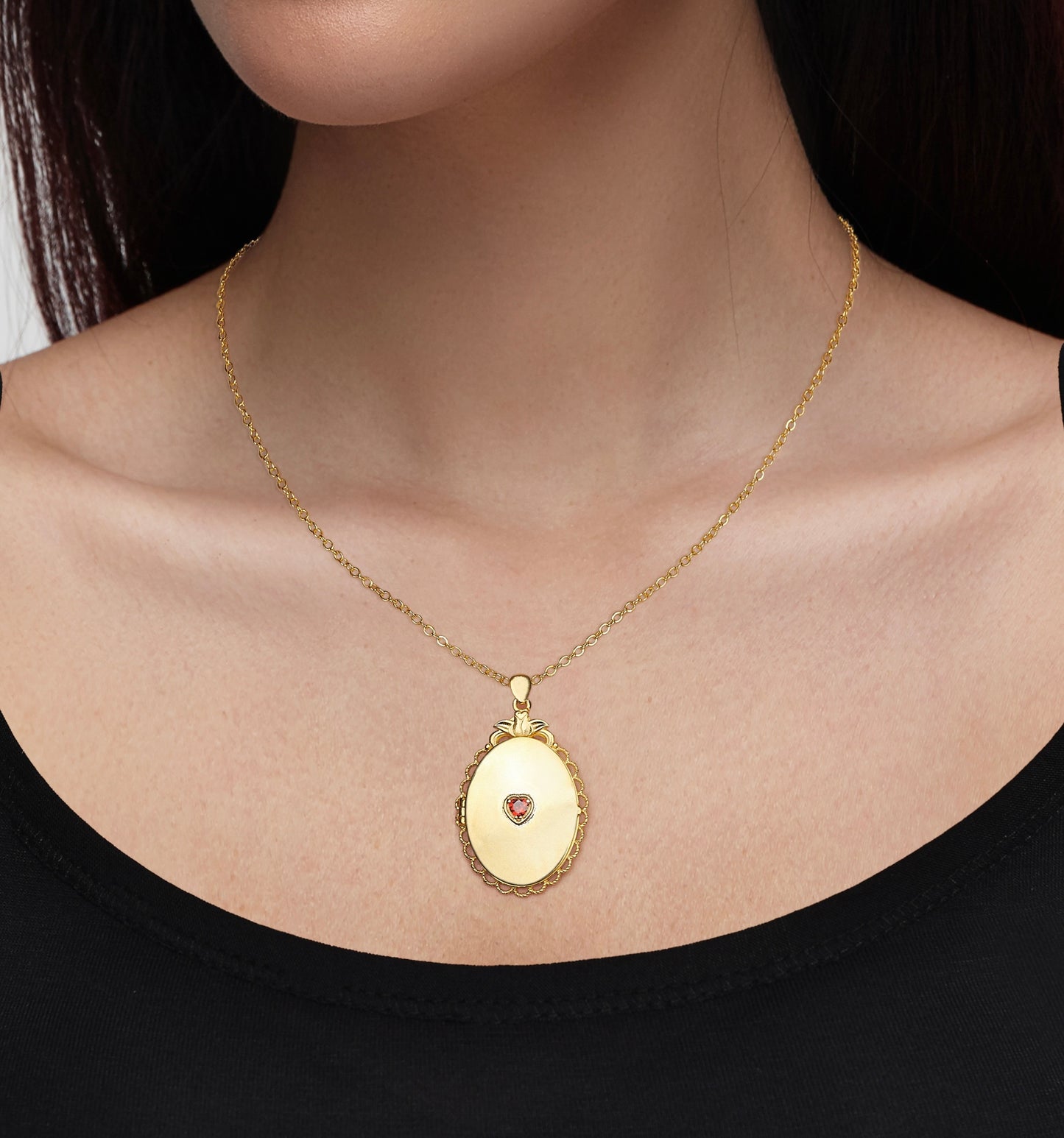 Kalp Locket Kolye - Artisan Koleksiyonu
