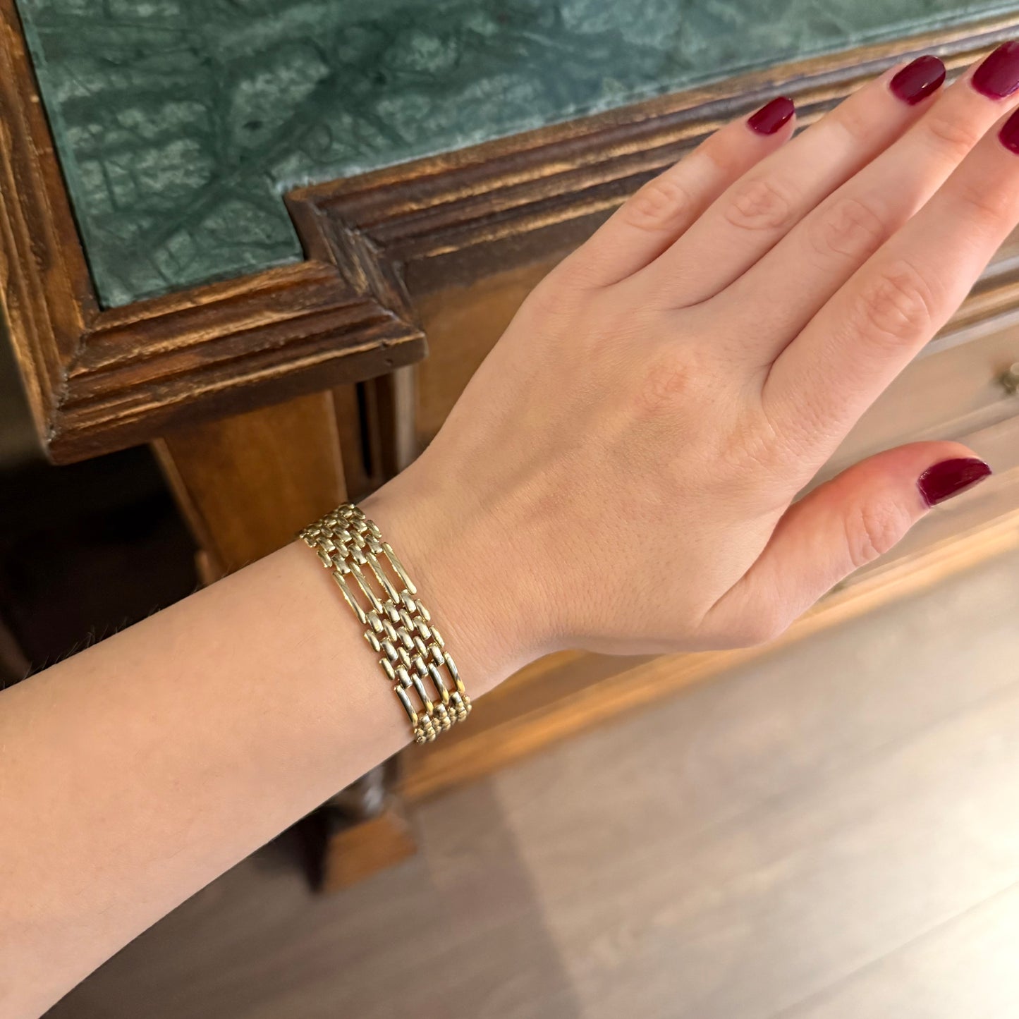 Vintage Flat Zincir Bileklik