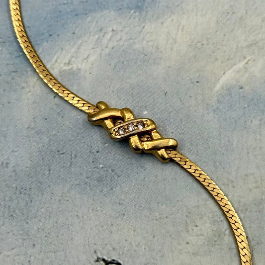 Vintage Flat Chain Bileklik