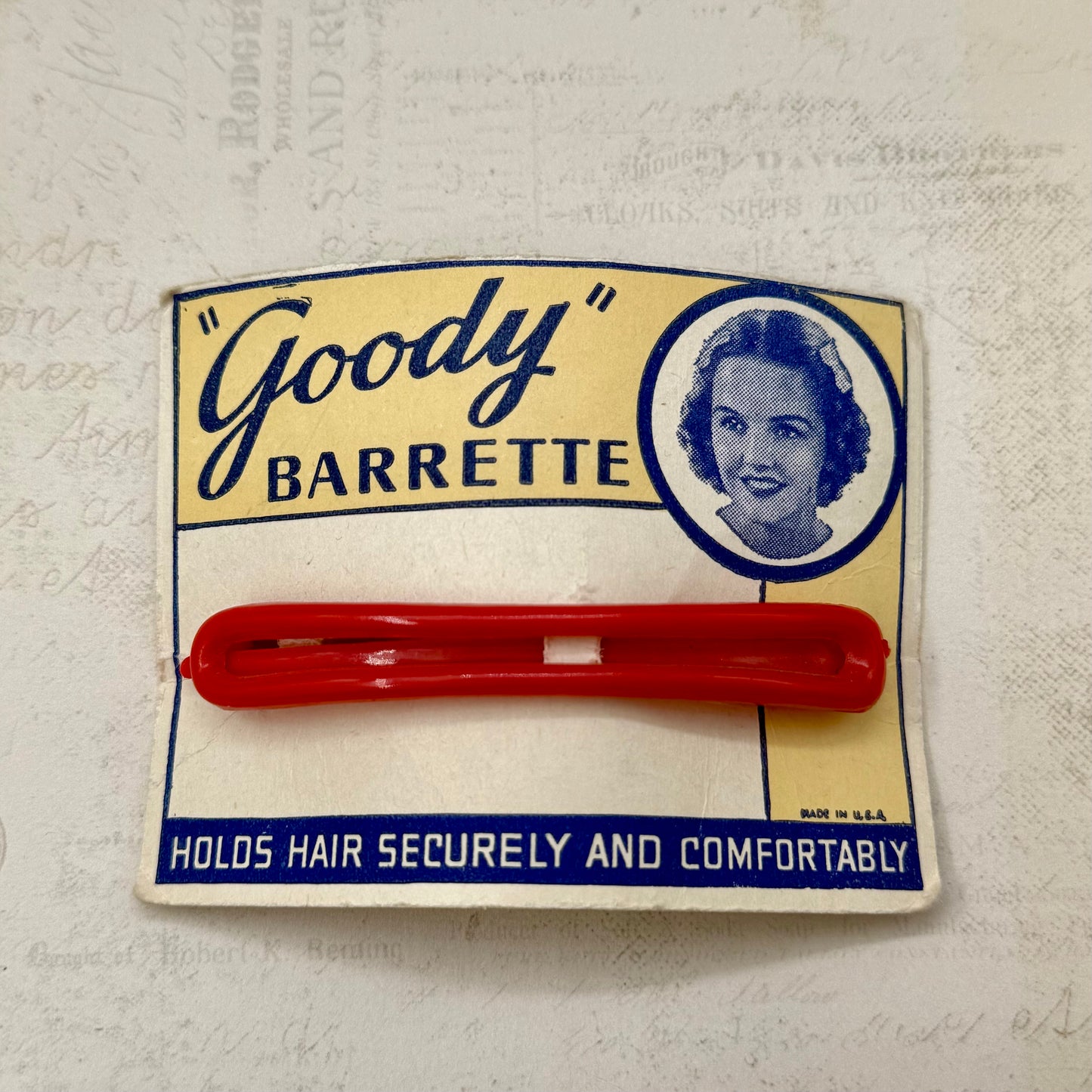 Vintage Barrette Toka - Kırmızı
