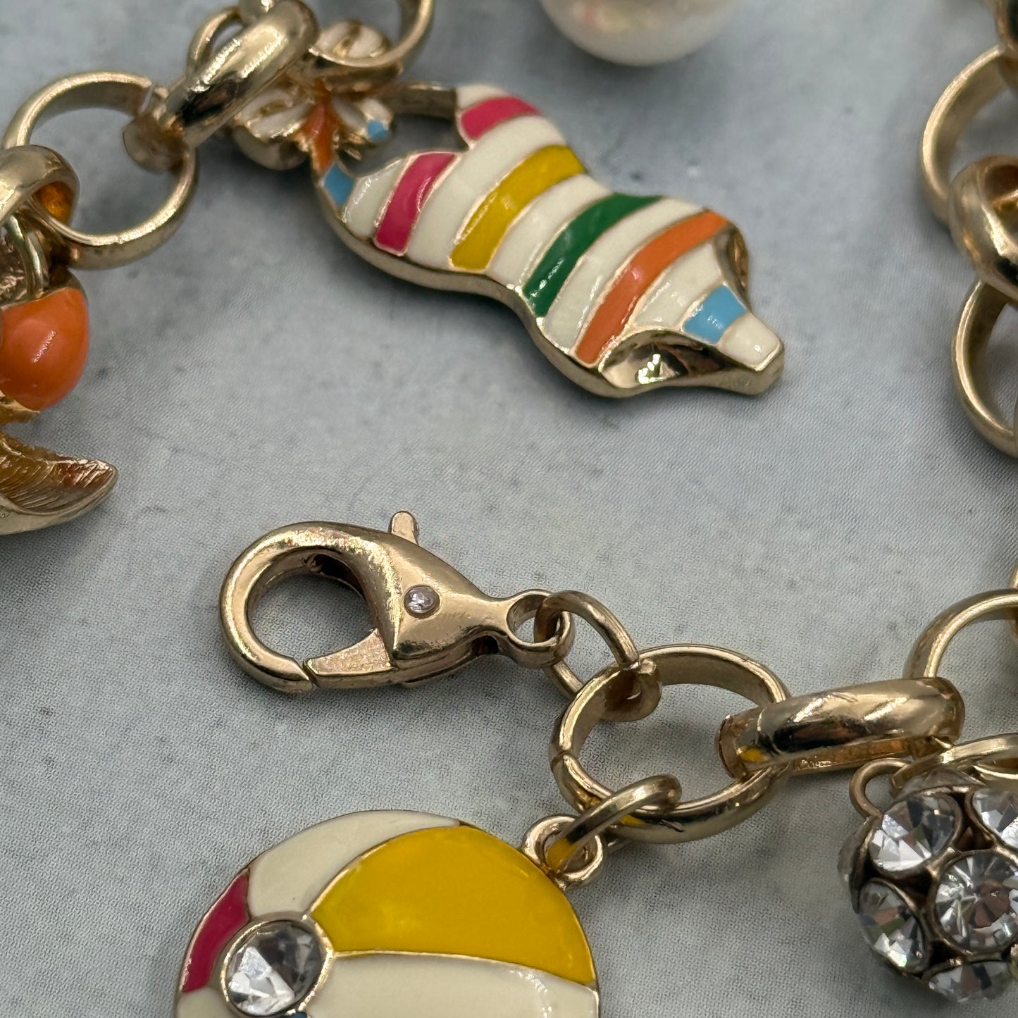Vintage Summer Temalı Charm Bileklik / Halhal