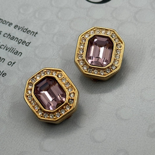 Swarovski İmzalı Vintage Küpe