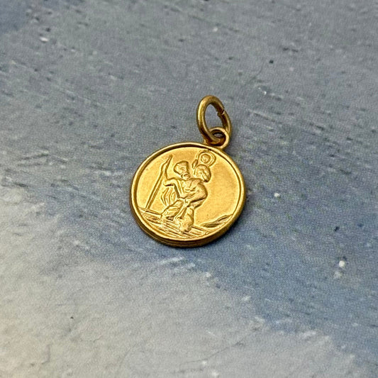 Vintage Saint Christopher Kolye Ucu / Charm