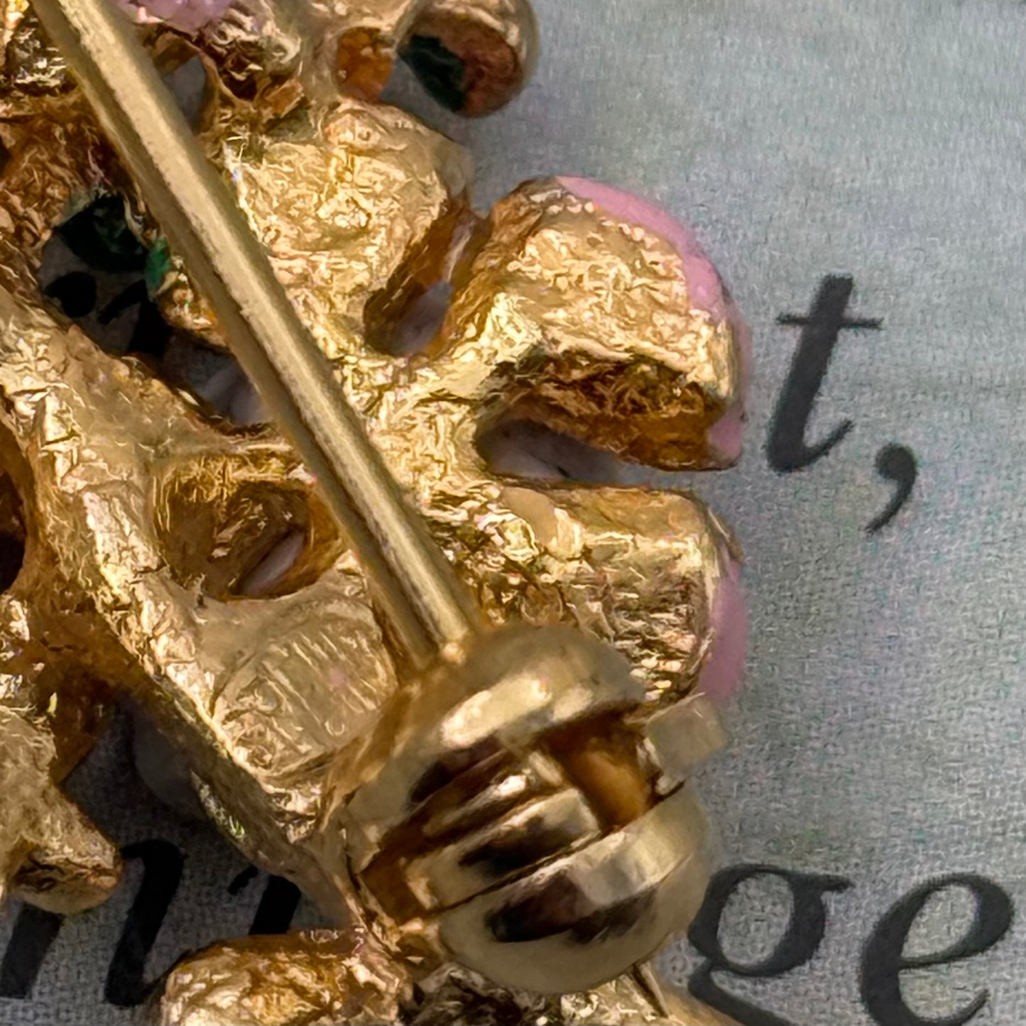 Sphinx İmzalı Vintage Çiçek Broş