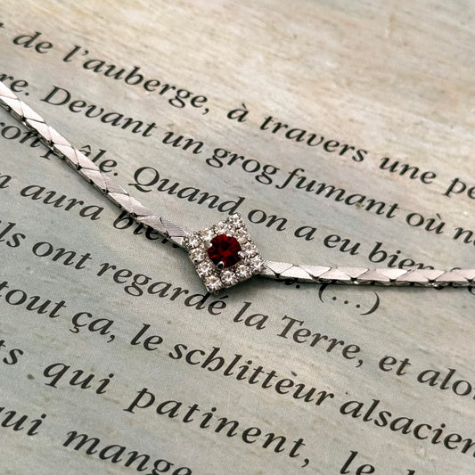 Sphinx İmzalı Vintage Kristal Kolye