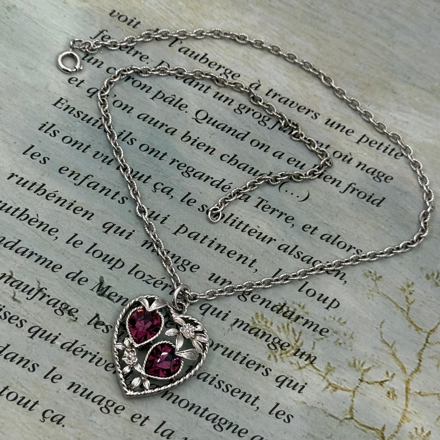 Sarah Coventry İmzalı Vintage Kalp Kolye