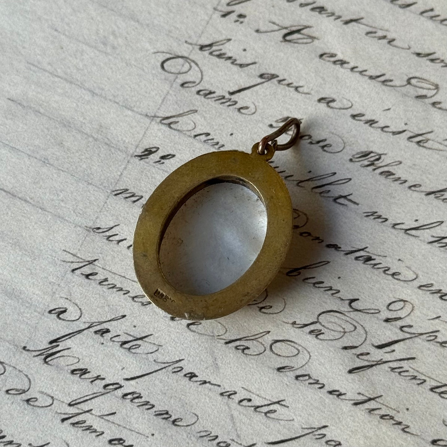 Vintage Cameo Sedef Kolye Ucu