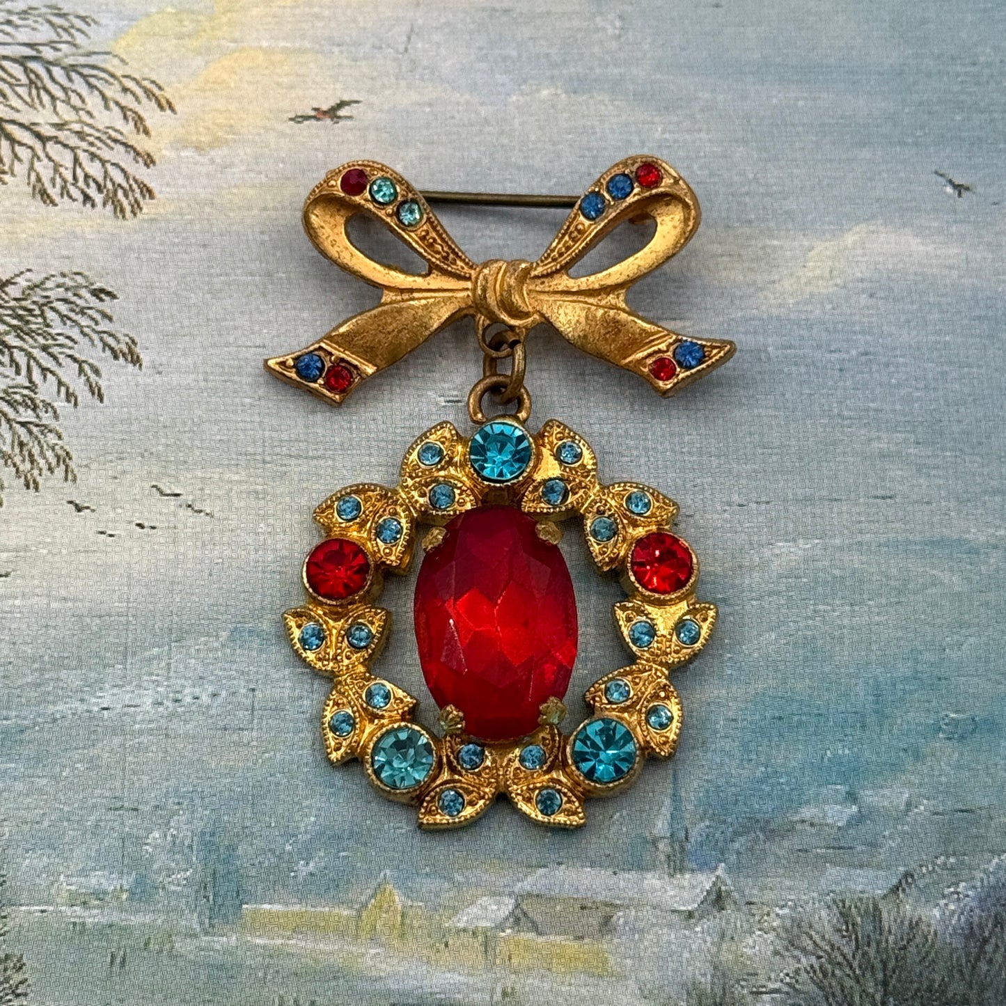 Vintage Fiyonk Drop Broş
