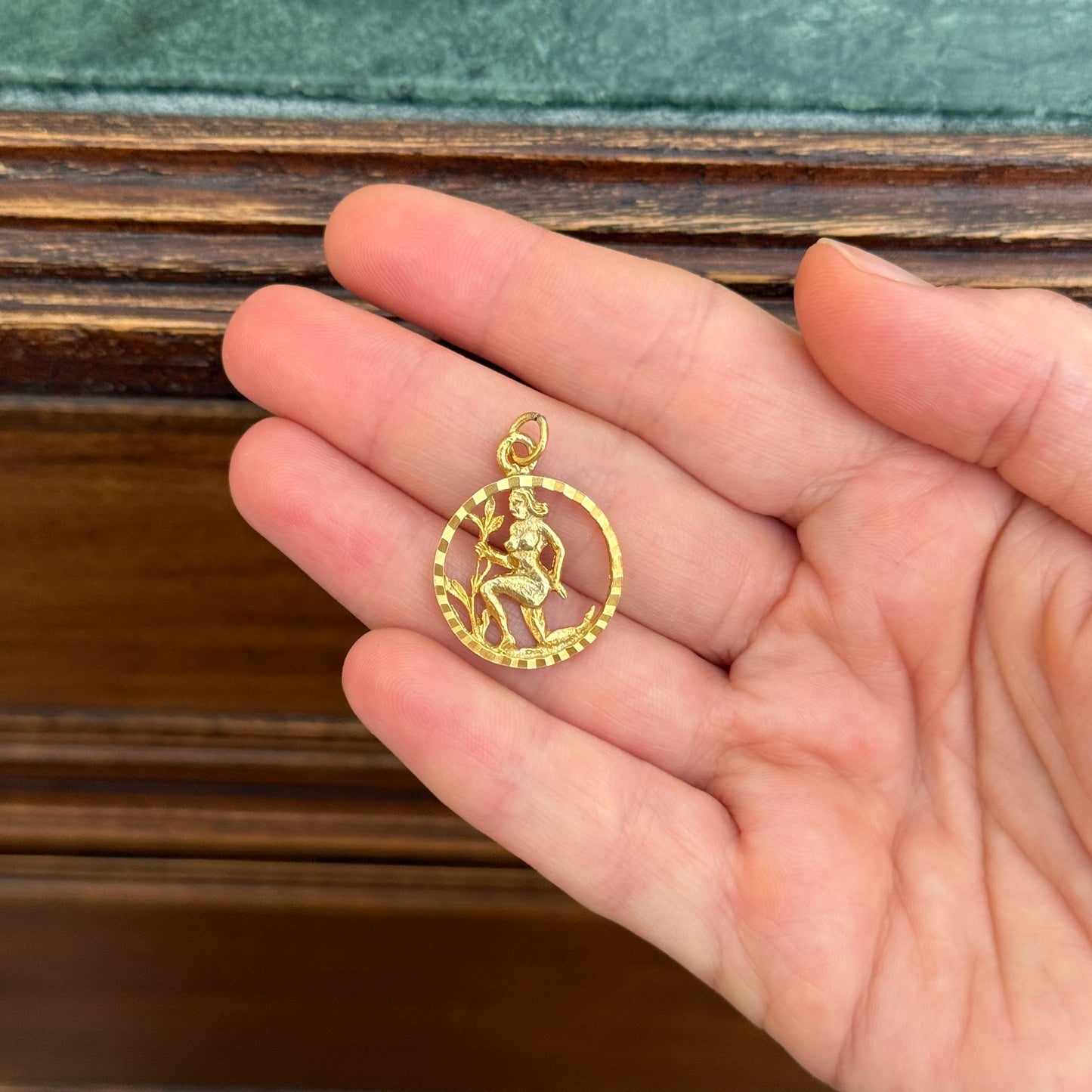 Vintage Başak Kolye Ucu / Charm