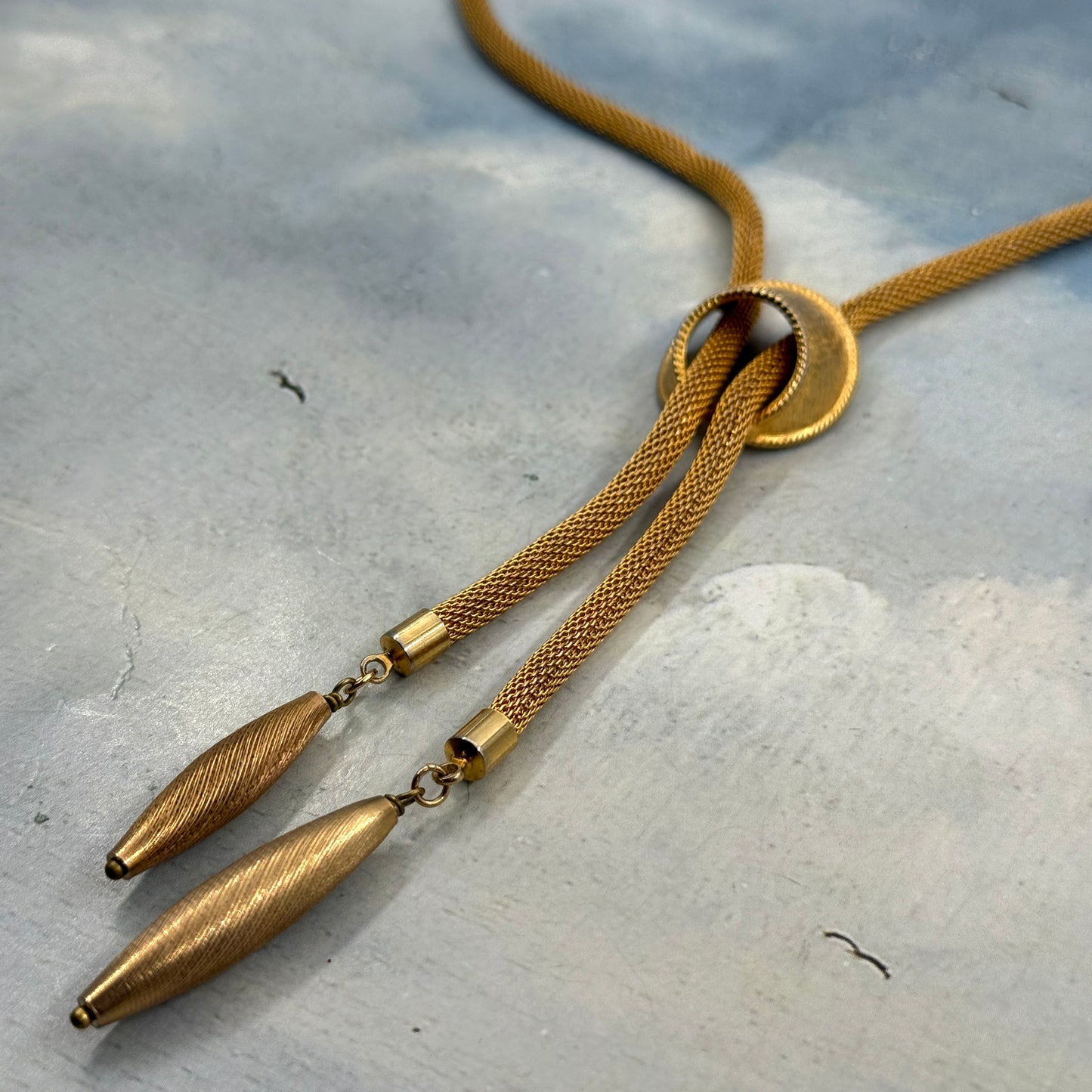 Vintage Hasır Bolo Kolye