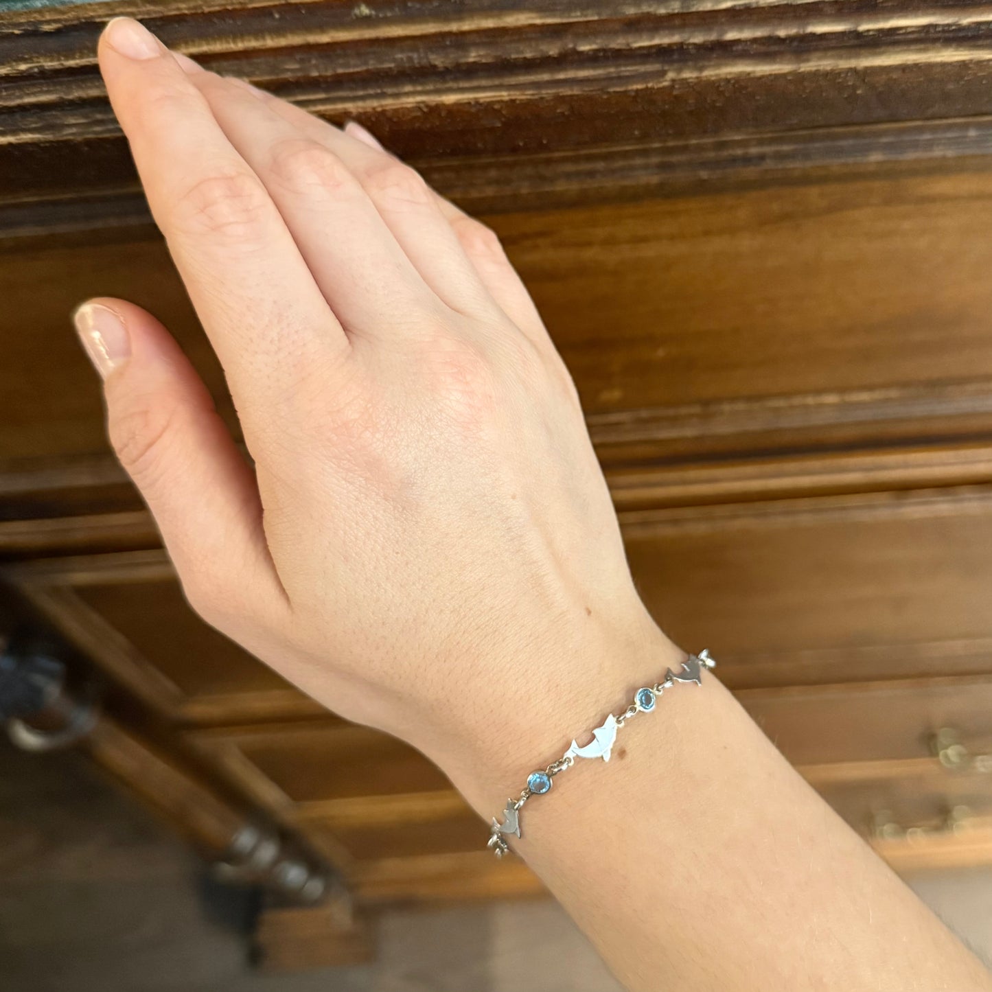 Vintage Yunus Figürlü Gümüş Bileklik