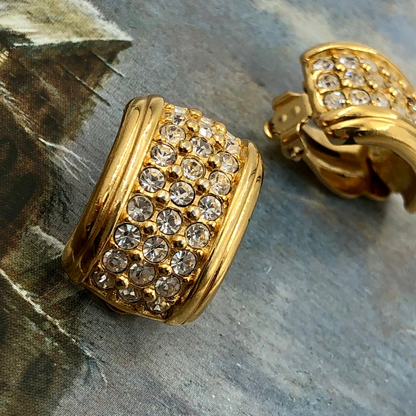 Swarovski Kristal Vintage Küpe