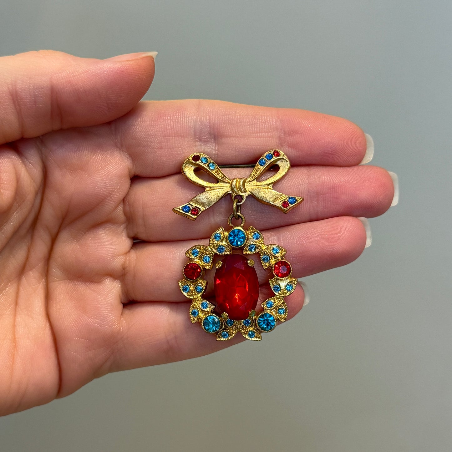 Vintage Fiyonk Drop Broş