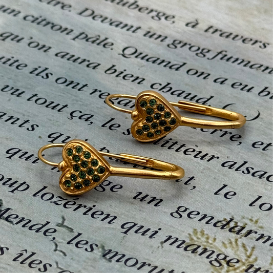 Piscitelli İmzalı Vintage Kalp Küpe