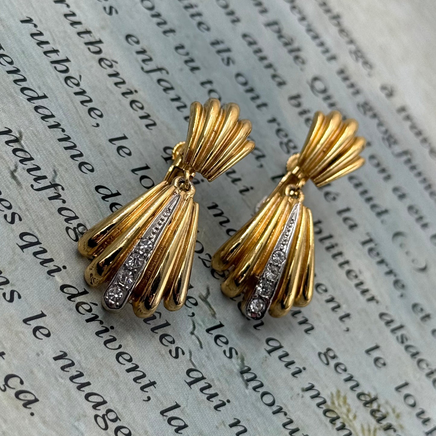 Sphinx İmzalı Vintage Art Deco Küpe