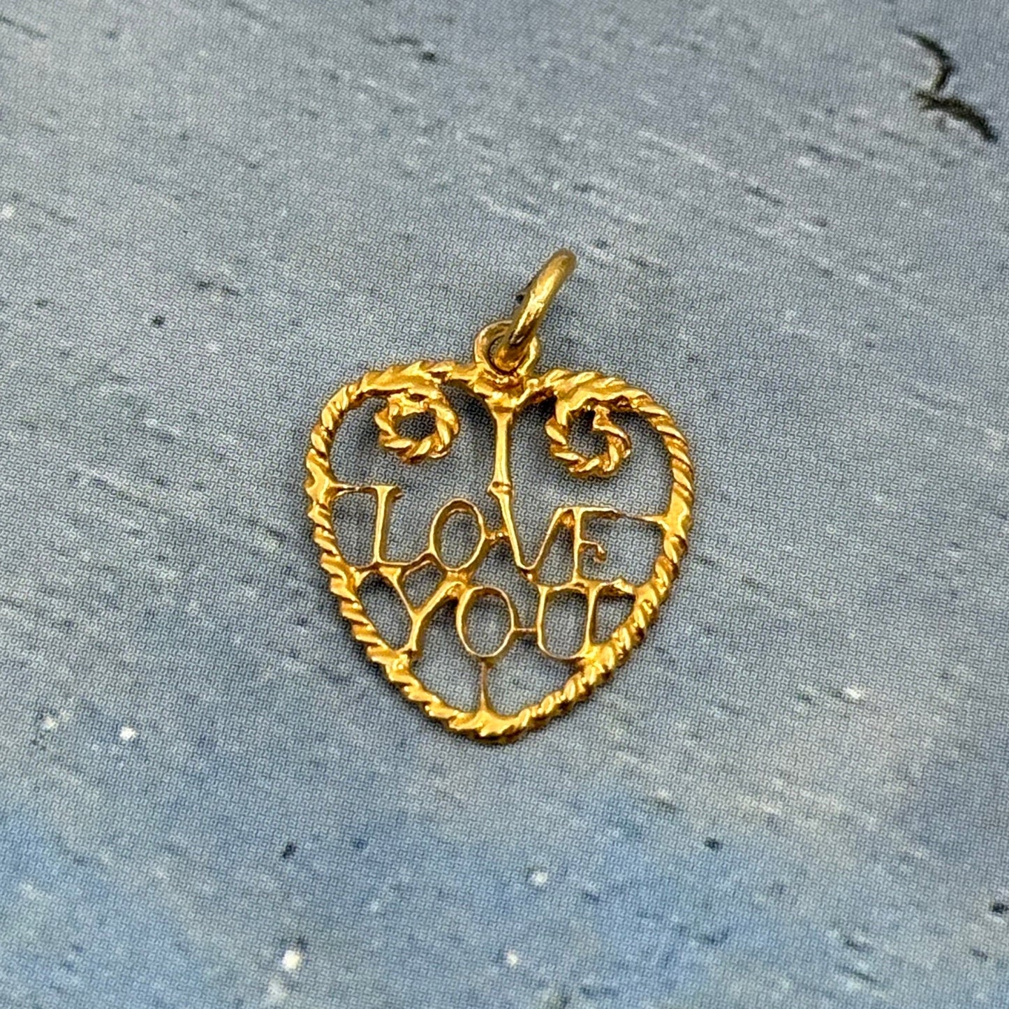 Vintage Heart Kolye Ucu / Charm
