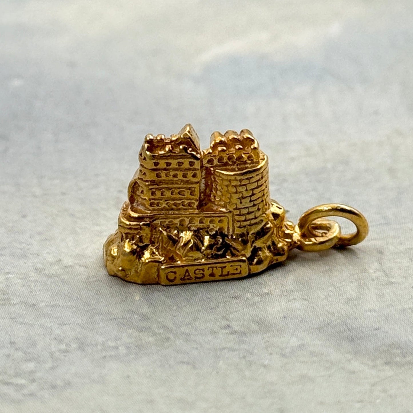 Vintage Edinburgh Castle Kolye Ucu / Charm