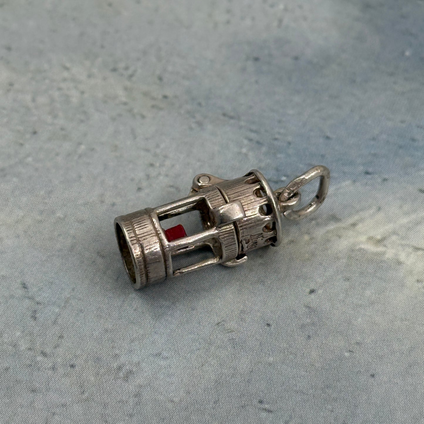 Vintage Miners Lamp Kolye Ucu / Charm