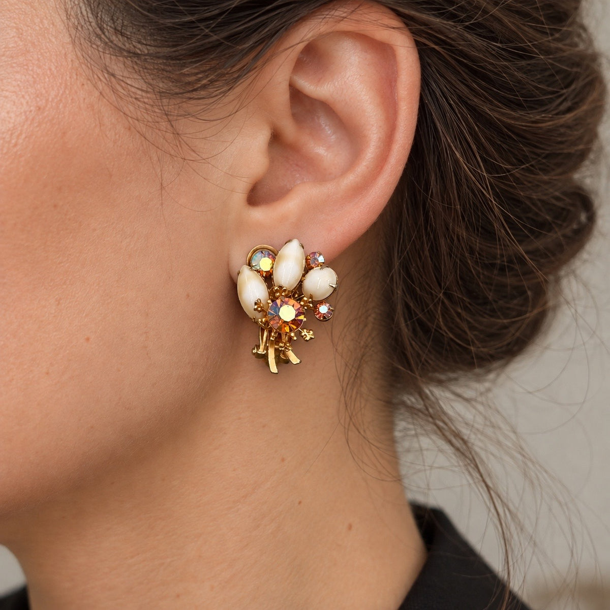 Beau Jewels İmzalı Vintage Küpe