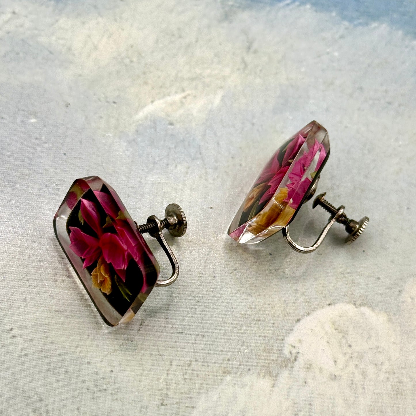 Vintage Reversed Carved Set (Kolye & Küpe)