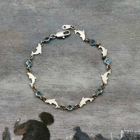 Vintage Yunus Figürlü Gümüş Bileklik