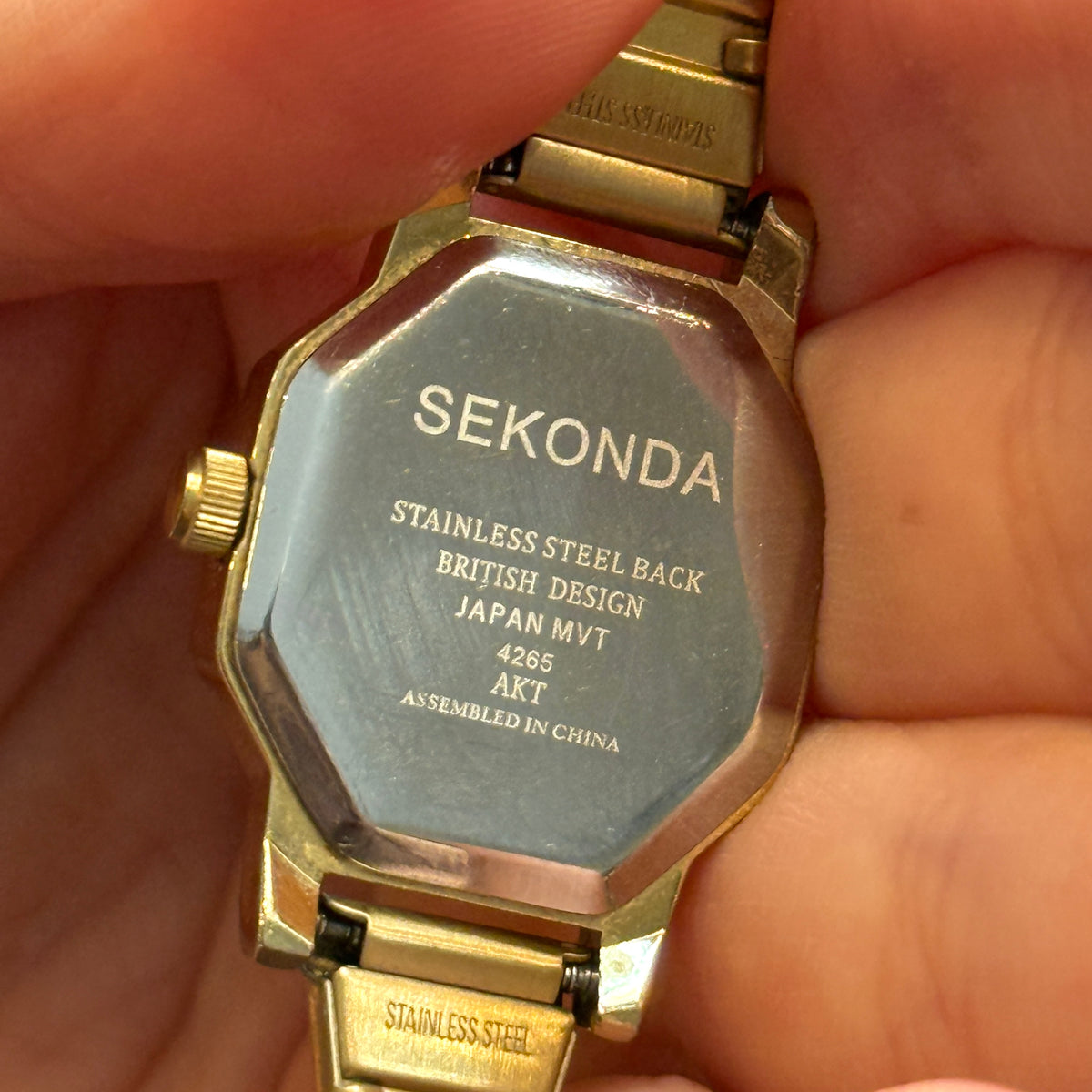 Sekonda Sekizgen Sedef Kadranlı Vintage Saat