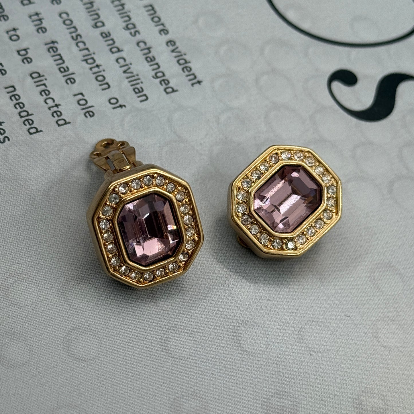 Swarovski İmzalı Vintage Küpe