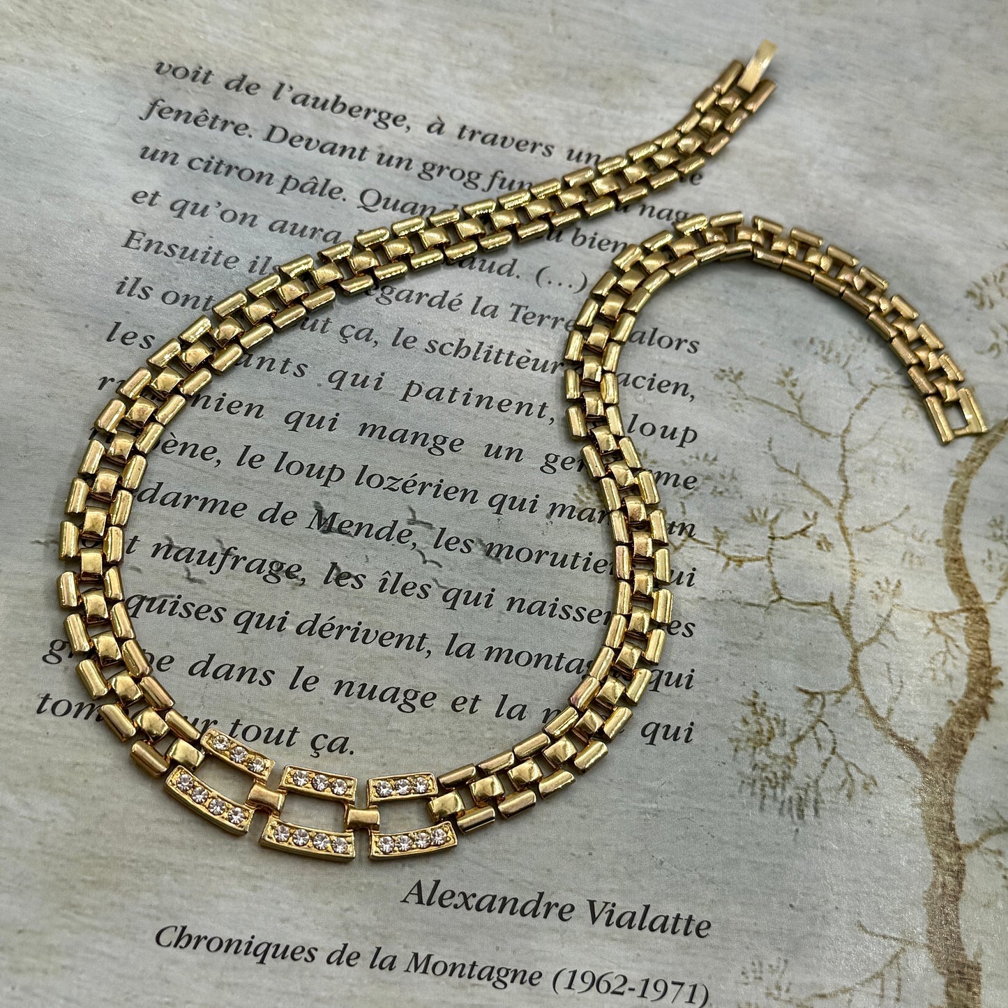 Vintage Panther Chain Kolye