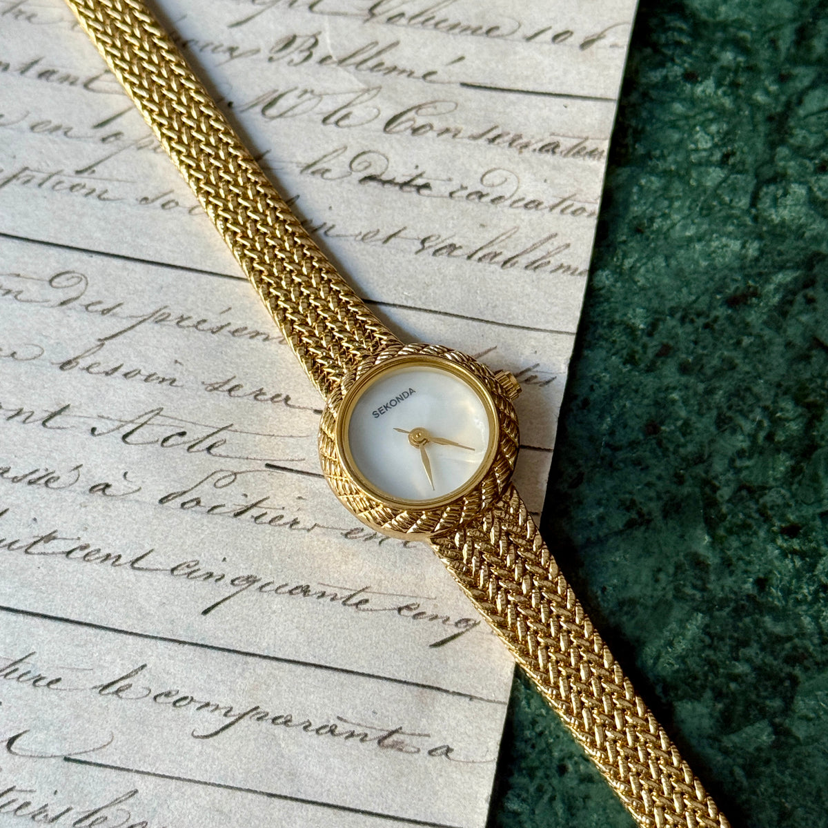 Sekonda Sedef Kadranlı Vintage Saat