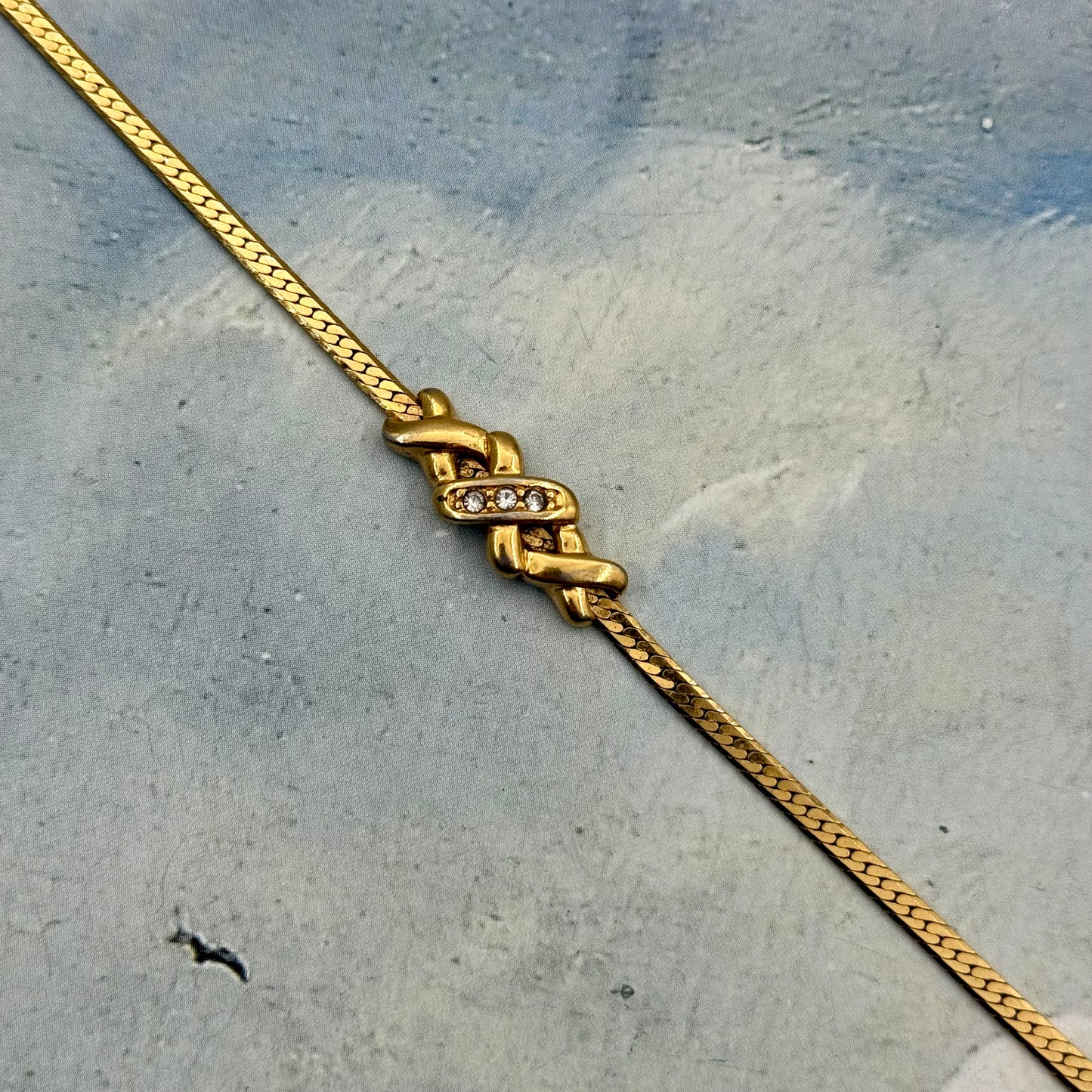 Vintage Flat Chain Bileklik
