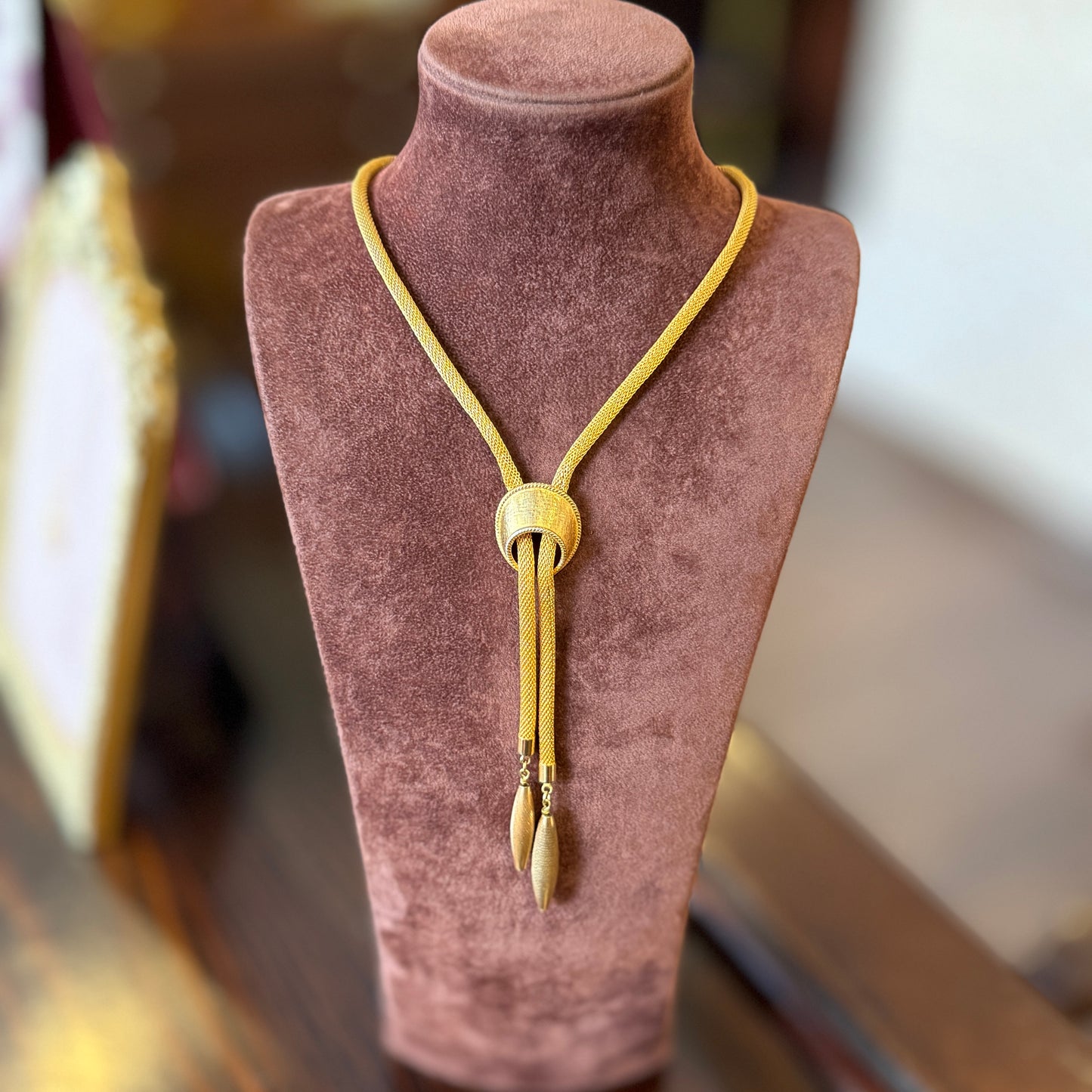 Vintage Hasır Bolo Kolye