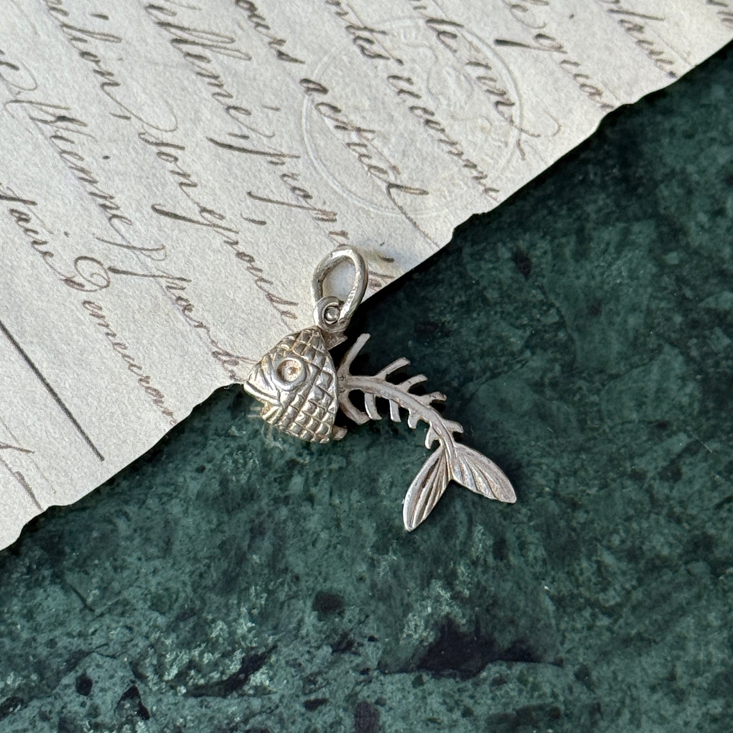 Vintage Fish Kolye Ucu / Charm