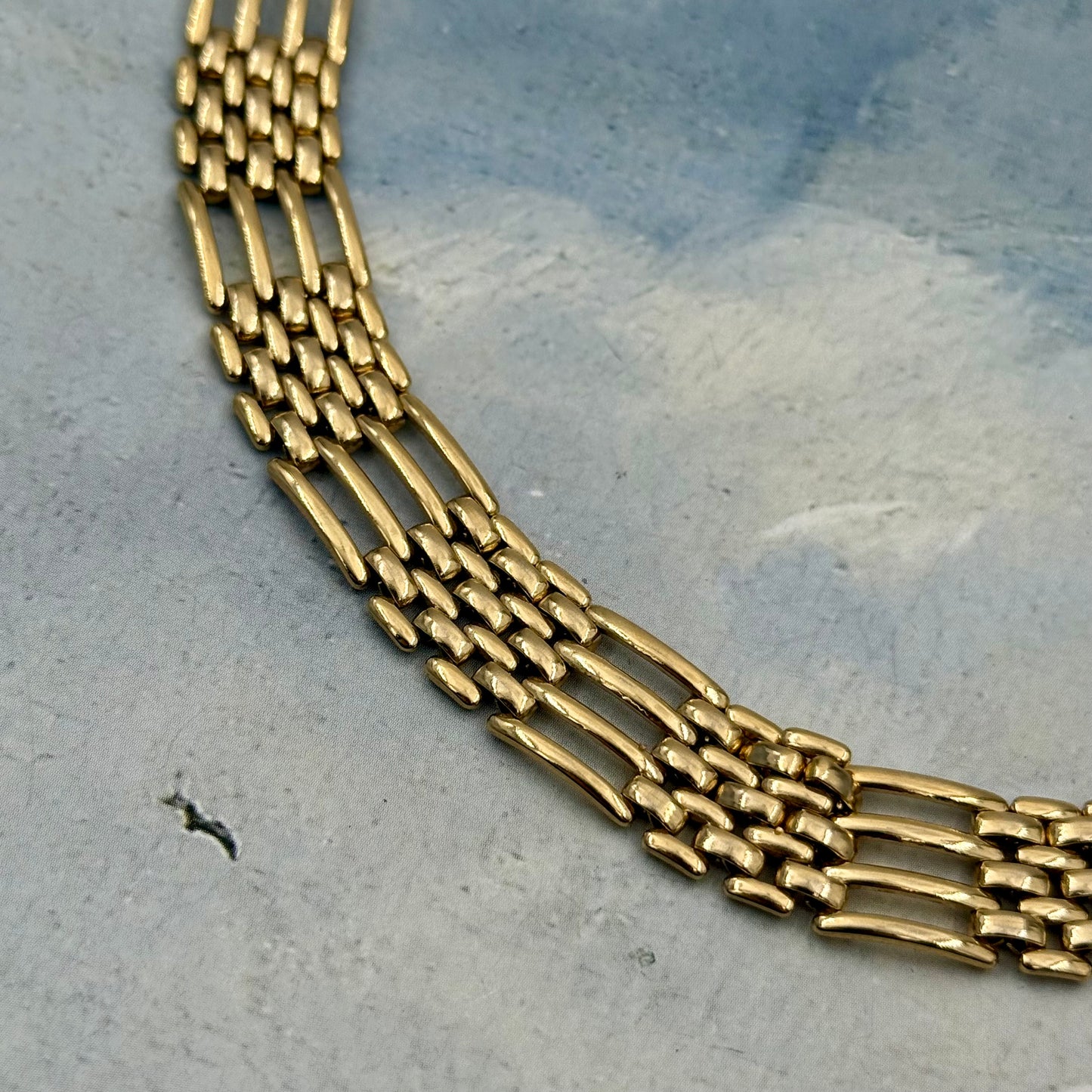 Vintage Flat Zincir Bileklik