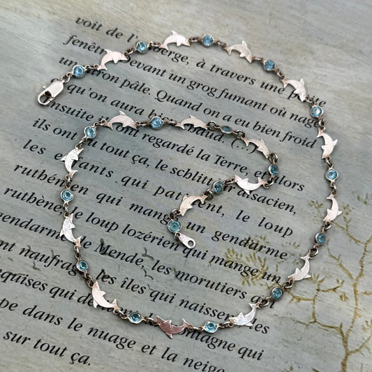 Vintage Yunus Figürlü Gümüş Kolye