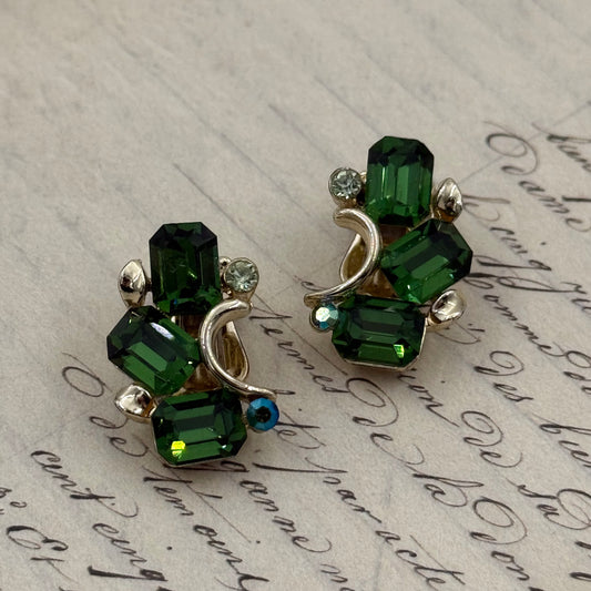 Lisner İmzalı Vintage Kristal Küpe