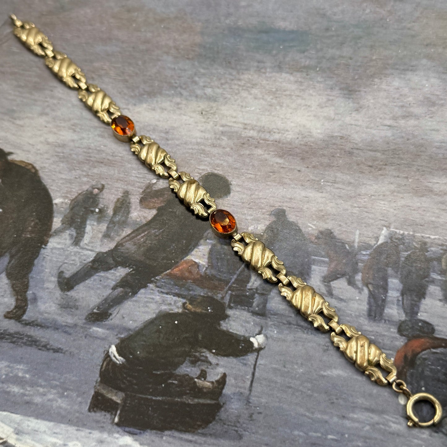 Vintage Avusturya Kristali Bileklik