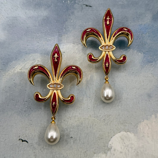 Fleur-de-lis Mineli Küpe