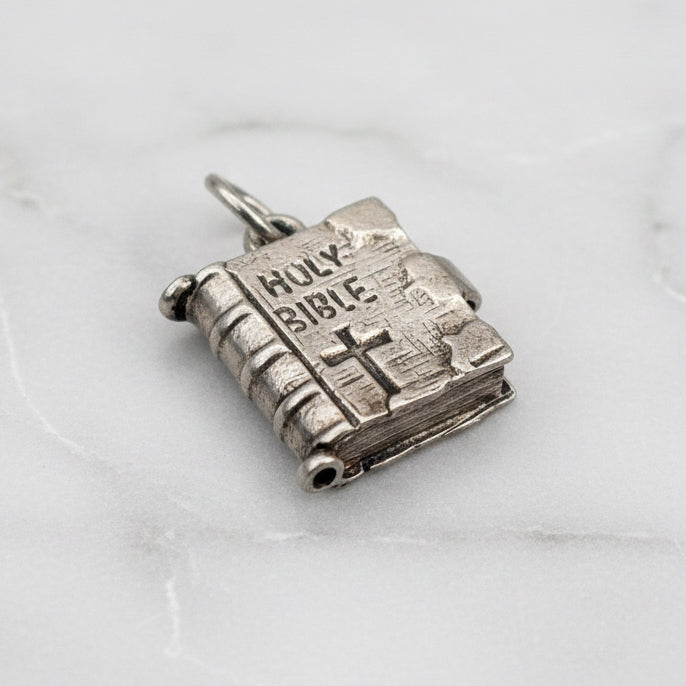 Vintage Holy Bible Kolye Ucu / Charm