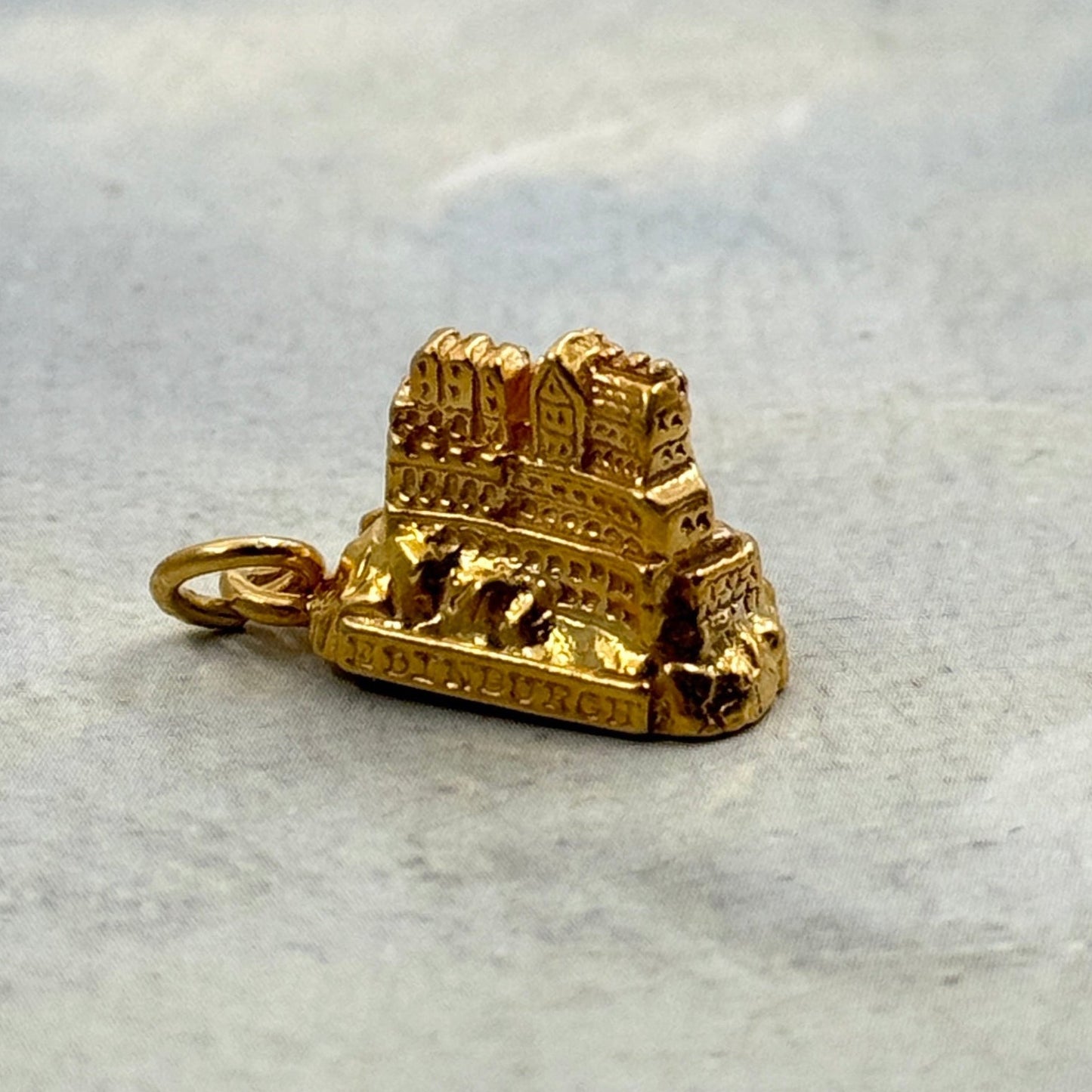 Vintage Edinburgh Castle Kolye Ucu / Charm