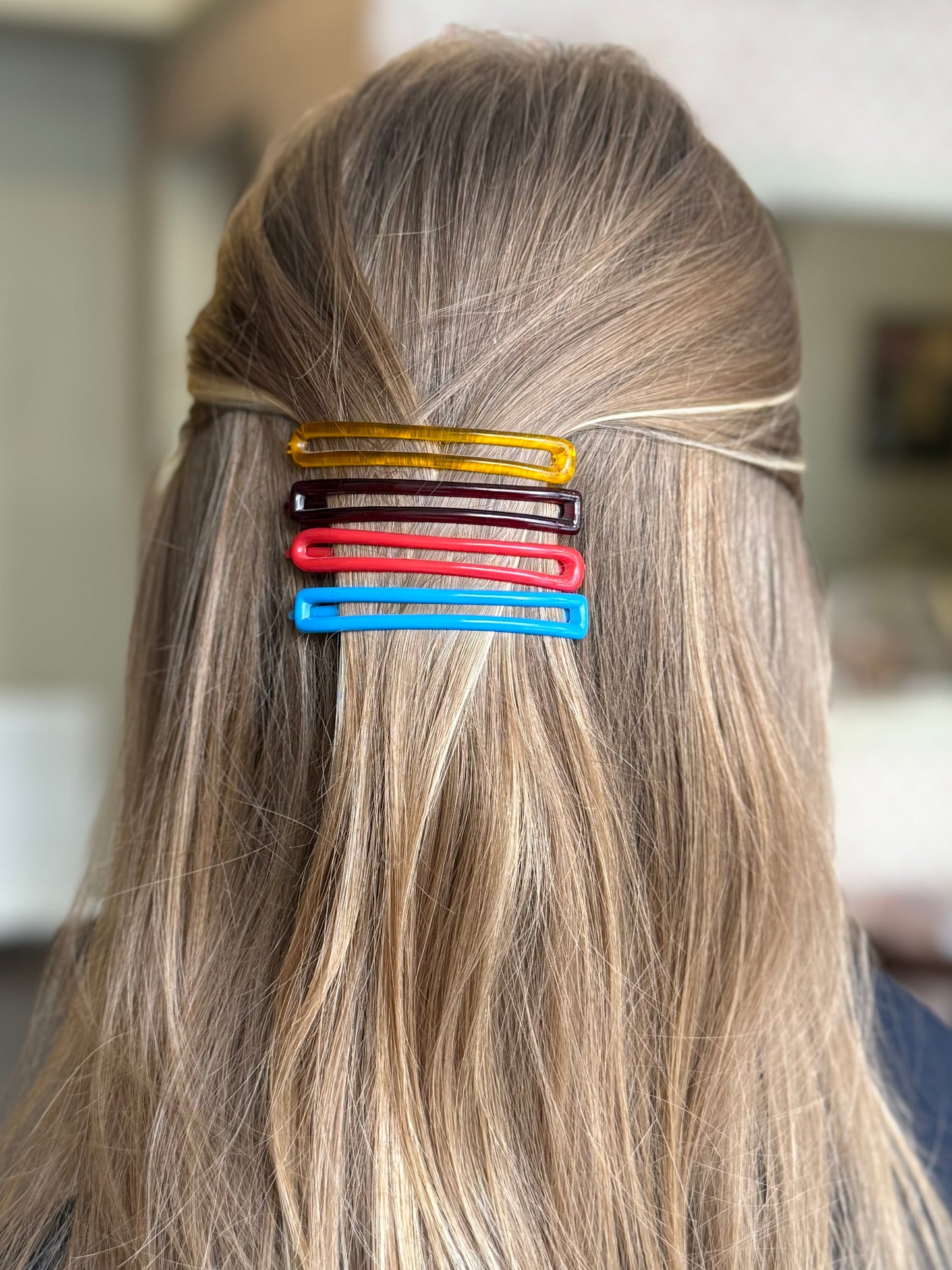 Vintage Barrette Toka - Kırmızı