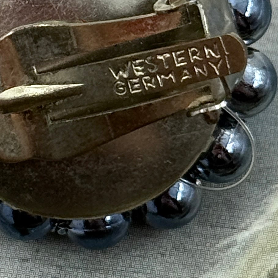 West Germany İmzalı Vintage Küpe