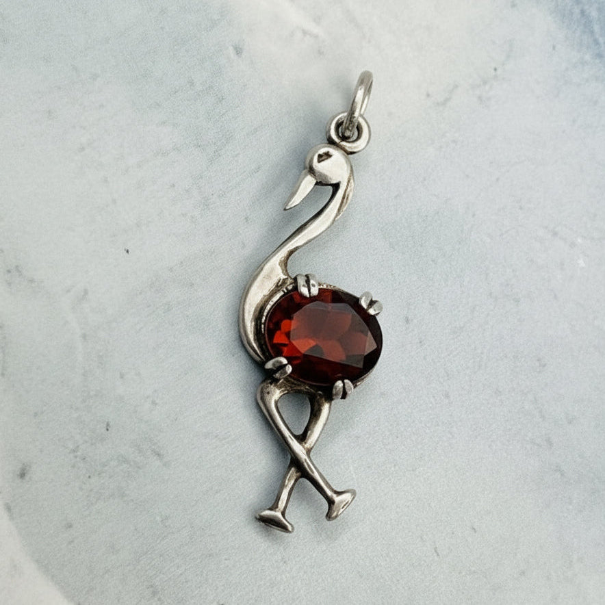 Vintage Flamingo Kolye Ucu / Charm