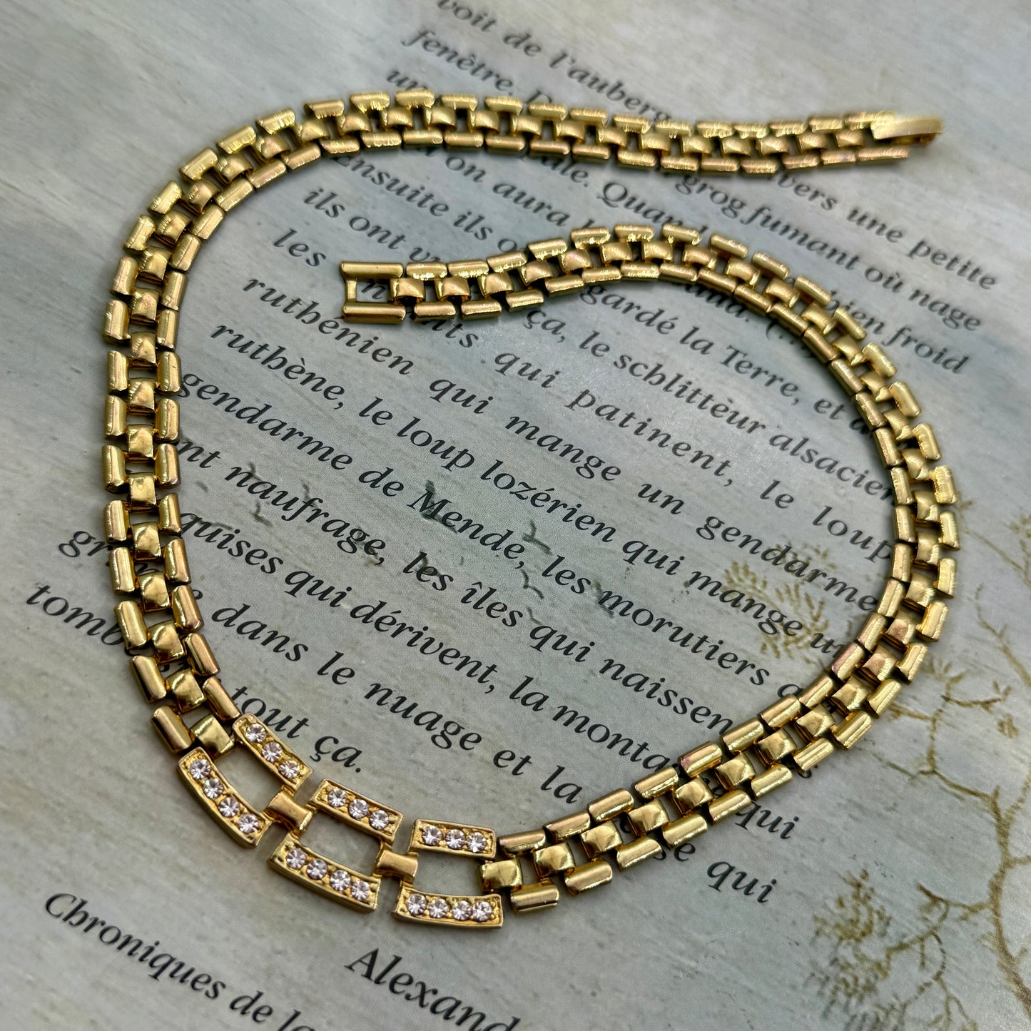 Vintage Panther Chain Kolye