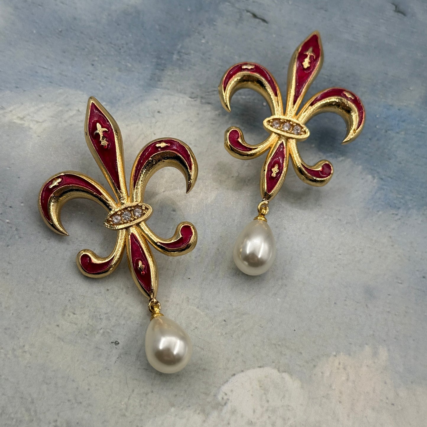 Fleur-de-lis Mineli Küpe