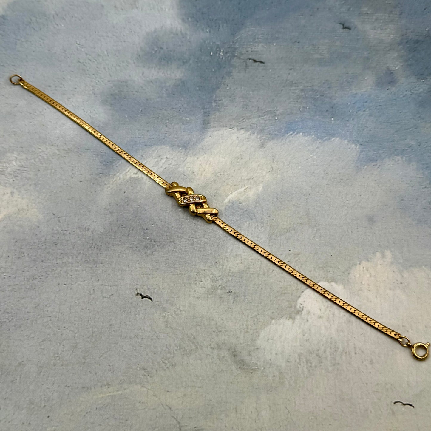 Vintage Flat Chain Bileklik